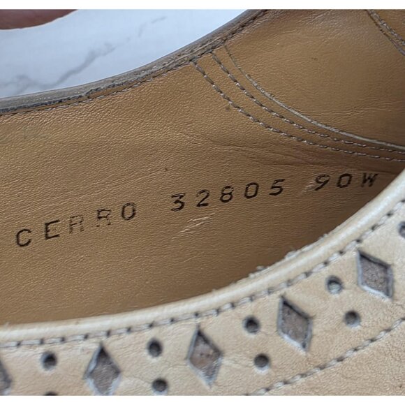 Mezlan Costa Wingtip Oxford Dress Shoes Mens 11.5 Brown Two Tone Leather Brogue main image 14